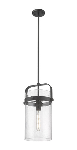 Pilaster - 1 Light - 8 inch Glass - Matte Black - Pendant (413-1SM-BK-G413-1S-8SDY)