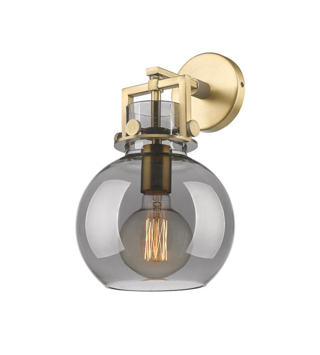 Newton Sphere - 1 Light - 8 inch - Brushed Brass - Sconce (411-1W-BB-G410-8SM)