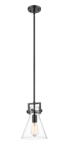 Newton Cone - 1 Light - 8 inch - Matte Black - Mini Pendant (411-1SS-BK-G411-8CL)