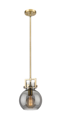 Newton Sphere - 1 Light - 8 inch - Brushed Brass - Mini Pendant (411-1SS-BB-G410-8SM)