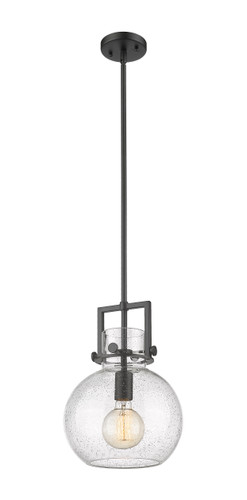 Newton Sphere - 1 Light - 10 inch - Matte Black - Mini Pendant (411-1SM-BK-G410-10SDY)