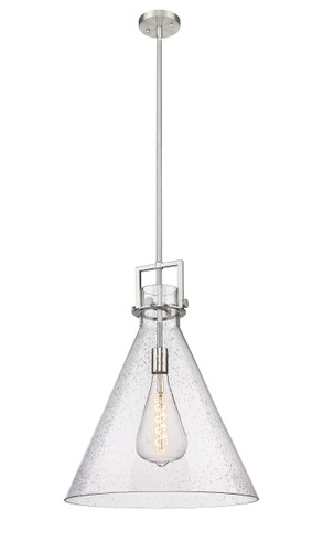 Newton Cone - 1 Light - 18 inch - Brushed Satin Nickel - Cord hung - Pendant (411-1SL-SN-G411-18SDY)