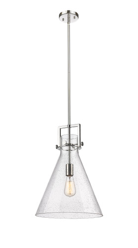 Newton Cone - 1 Light - 14 inch - Polished Nickel - Cord hung - Pendant (411-1SL-PN-G411-14SDY)