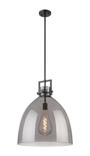 Newton Bell - 1 Light - 18 inch - Matte Black - Pendant (411-1SL-BK-G412-18SM)