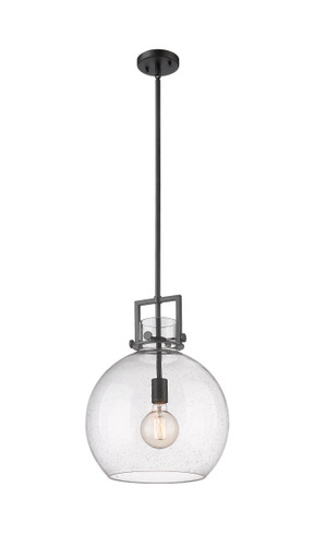 Newton Sphere - 1 Light - 14 inch - Matte Black - Pendant (411-1SL-BK-G410-14SDY)