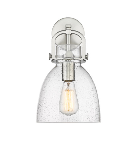 Newton Bell - 1 Light - 8 inch - Satin Nickel - Sconce (410-1W-SN-G412-8SDY)
