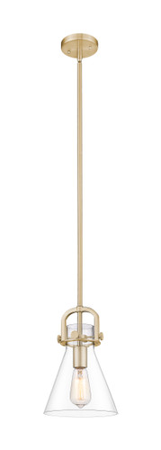 Newton Cone - 1 Light - 8 inch - Champagne Bronze - Mini Pendant (410-1SS-CB-G411-8CL)