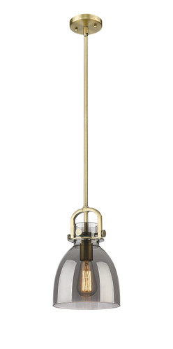 Newton Bell - 1 Light - 8 inch - Brushed Brass - Mini Pendant (410-1SS-BB-G412-8SM)