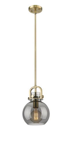 Newton Sphere - 1 Light - 8 inch - Brushed Brass - Mini Pendant (410-1SS-BB-G410-8SM)