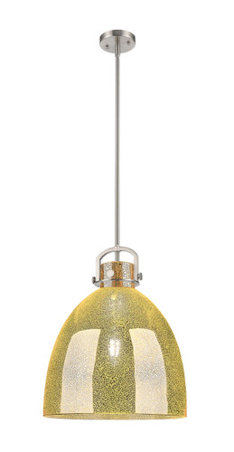 Newton Bell - 1 Light - 16 inch - Satin Nickel - Pendant (410-1SL-SN-G412-16ME)