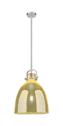 Newton Bell - 1 Light - 14 inch - Satin Nickel - Pendant (410-1SL-SN-G412-14ME)