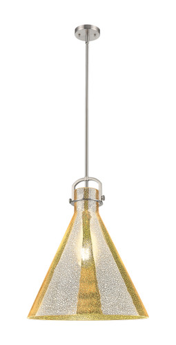 Newton Cone - 1 Light - 18 inch - Satin Nickel - Pendant (410-1SL-SN-G411-18ME)