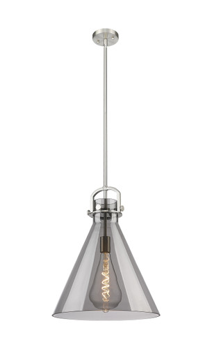 Newton Cone - 1 Light - 16 inch - Satin Nickel - Pendant (410-1SL-SN-G411-16SM)