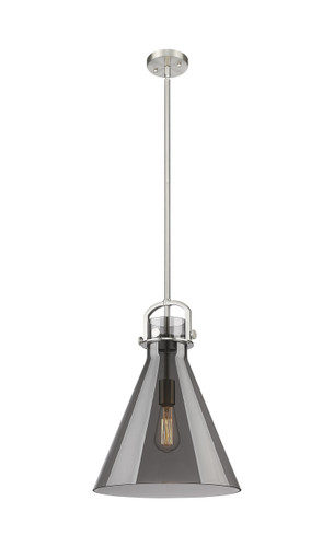 Newton Cone - 1 Light - 14 inch - Satin Nickel - Pendant (410-1SL-SN-G411-14SM)