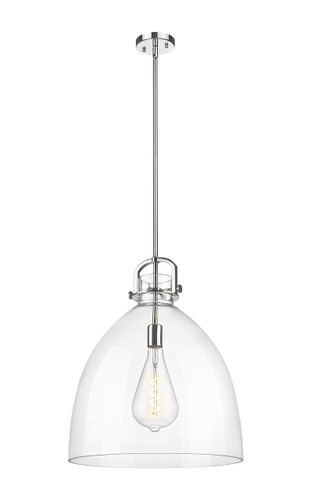 Newton Bell - 1 Light - 18 inch - Polished Nickel - Pendant (410-1SL-PN-G412-18CL)