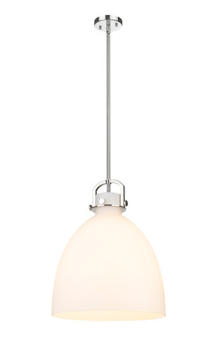 Newton Bell - 1 Light - 16 inch - Polished Nickel - Pendant (410-1SL-PN-G412-16WH)