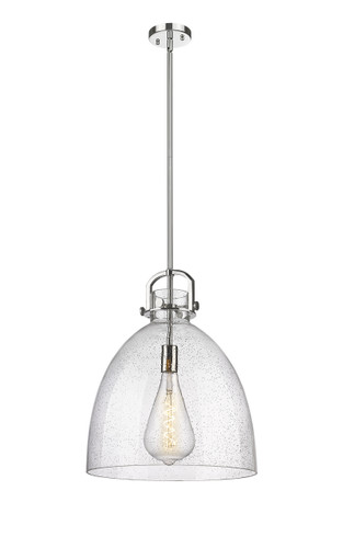 Newton Bell - 1 Light - 16 inch - Polished Nickel - Pendant (410-1SL-PN-G412-16SDY)