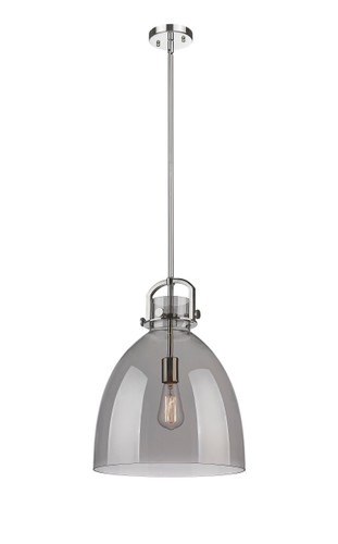 Newton Bell - 1 Light - 14 inch - Polished Nickel - Pendant (410-1SL-PN-G412-14SM)