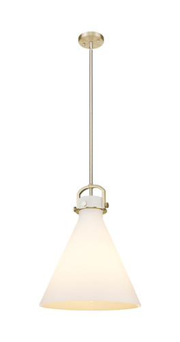 Newton Cone - 1 Light - 16 inch - Champagne Bronze - Pendant (410-1SL-CB-G411-16WH)
