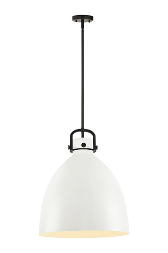 Newton Bell - 1 Light - 18 inch - Matte Black - Pendant (410-1SL-BK-M412-18W)