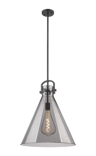 Newton Cone - 1 Light - 18 inch - Matte Black - Pendant (410-1SL-BK-G411-18SM)