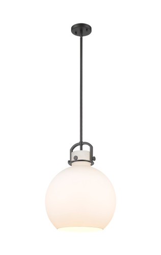 Newton Sphere - 1 Light - 14 inch - Matte Black - Pendant (410-1SL-BK-G410-14WH)