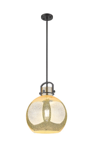 Newton Sphere - 1 Light - 14 inch - Matte Black - Pendant (410-1SL-BK-G410-14ME)