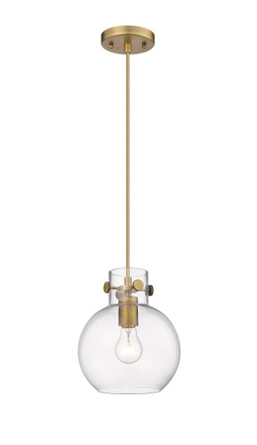 Newton Sphere - 1 Light - 8 inch - Brushed Brass - Cord hung - Pendant (410-1PS-BB-G410-8CL)