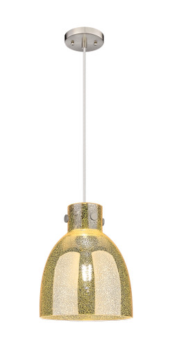 Newton Bell - 1 Light - 10 inch - Satin Nickel - Cord hung - Pendant (410-1PM-SN-G412-10ME)