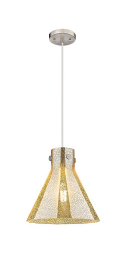 Newton Cone - 1 Light - 12 inch - Satin Nickel - Cord hung - Pendant (410-1PM-SN-G411-12ME)