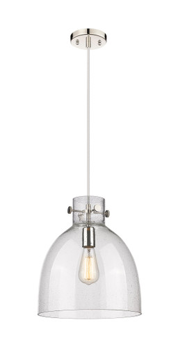 Newton Bell - 1 Light - 12 inch - Polished Nickel - Cord hung - Pendant (410-1PM-PN-G412-12SDY)