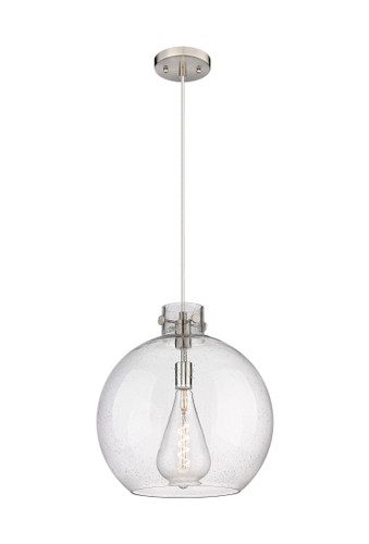 Newton Sphere - 1 Light - 16 inch - Brushed Satin Nickel - Cord hung - Pendant (410-1PL-SN-G410-16SDY)
