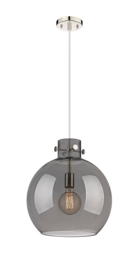 Newton Sphere - 1 Light - 14 inch - Polished Nickel - Cord hung - Pendant (410-1PL-PN-G410-14SM)