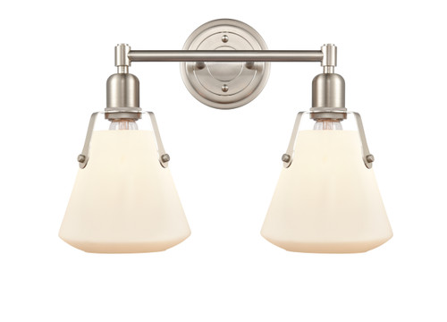 Luna - 2 Light - 18 inch - Satin Nickel - Bath Vanity Light (422-2W-SN-G4221-7-LED)