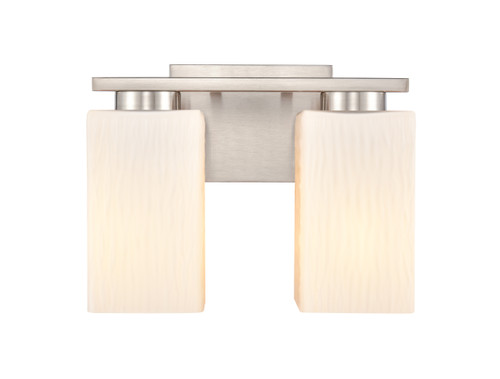 Juneau - 2 Light - 11 inch - Satin Nickel - Bath Vanity Light (419-2W-SN-W-LED)