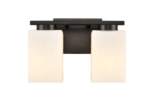 Juneau - 2 Light - 11 inch - Matte Black - Bath Vanity Light (419-2W-BK-G4191)
