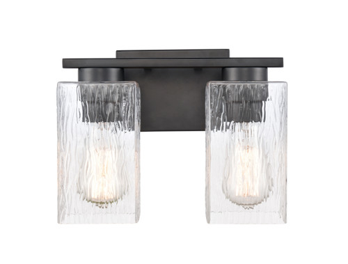 Juneau - 2 Light - 11 inch - Matte Black - Bath Vanity Light (419-2W-BK-CL-LED)