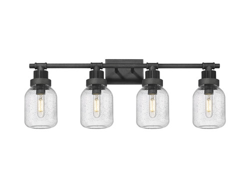 Somers - 4 Light - 33 inch - Weathered Zinc - Bath Vanity Light (472-4W-WZ-G472-6SDY)