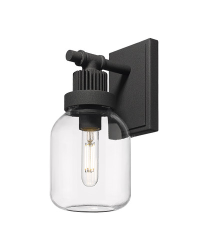 Somers - 1 Light - 5 inch - Textured Black - Sconce (472-1W-TBK-G472-6CL)