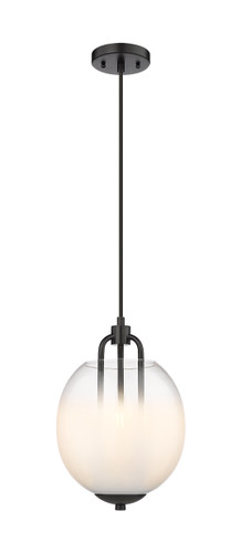 Fall Brook - 3 Light - 10 inch - Matte Black - Pendant (453-3P-BK-G453-10WCL)