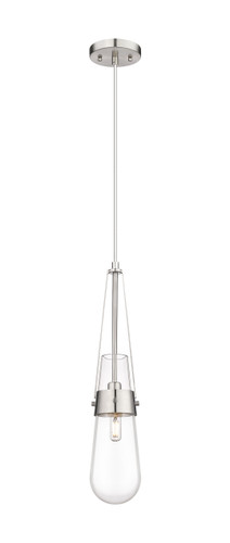 Milan - 1 Light - 4 inch - Satin Nickel - Pendant (452-1P-SN-G452-4CL)