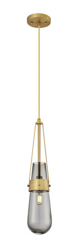 Milan - 1 Light - 4 inch - Brushed Brass - Pendant (452-1P-BB-G452-4SM)