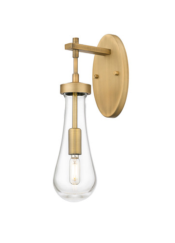 Owego - 1 Light - 5 inch - Brushed Brass - Sconce (451-1W-BB-G451-4CL)