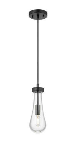 Owego - 1 Light - 5 inch - Matte Black - Pendant (451-1P-BK-G451-4CL)