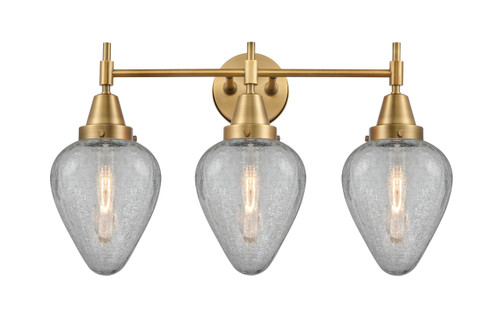 Geneseo - 3 Light - 25 inch - Brushed Brass - Bath Vanity Light (447-3W-BB-G165)