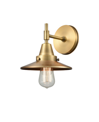 Railroad - 1 Light - 8 inch - Brushed Brass - Sconce (447-1W-BB-M4-BB-LED)
