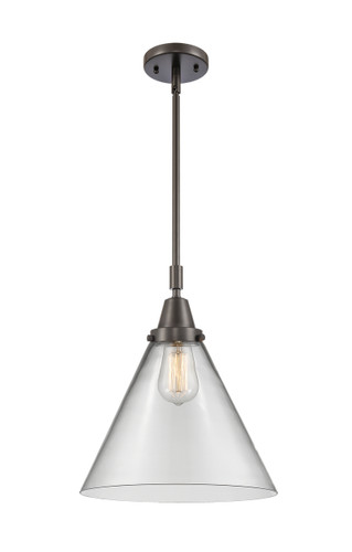 Cone - 1 Light - 12 inch - Oil Rubbed Bronze - Mini Pendant (447-1S-OB-G42-L-LED)