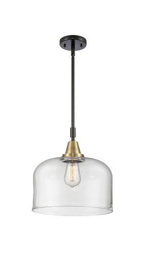 Bell - 1 Light - 12 inch - Black Antique Brass - Mini Pendant (447-1S-BAB-G72-L-LED)