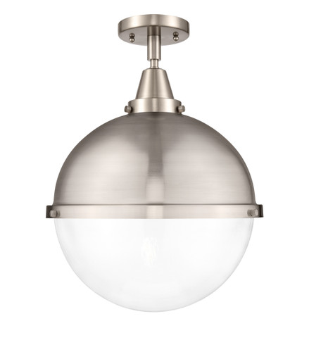 Hampden - 1 Light - 13 inch - Brushed Satin Nickel - Flush Mount (447-1C-SN-HFS-122-SN)