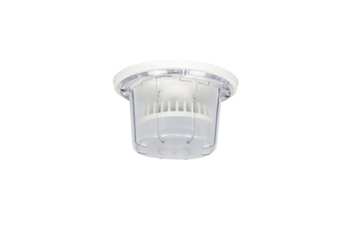 Keyless 1 Light Lamp Socket & Cover w/ 10W LED GU24 Bulb in White (K212-LED)
